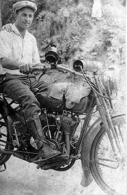 Founder: Raffaele Cellone on his Harley